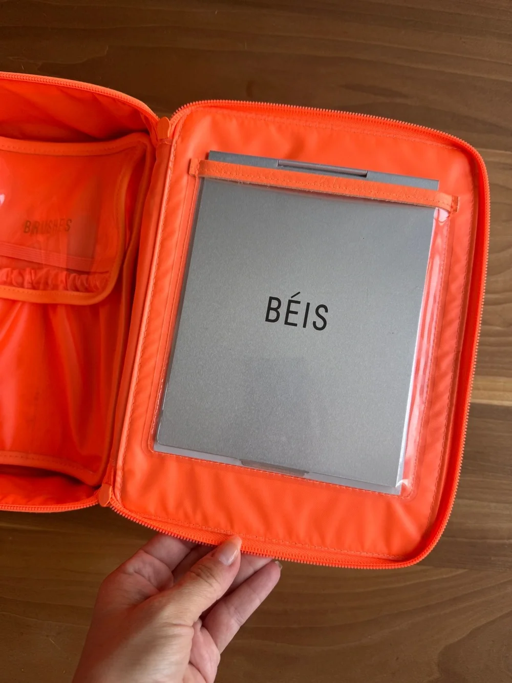 BEIS Creamsicle Cosmetic Case Bright Orange (Retired Shade)